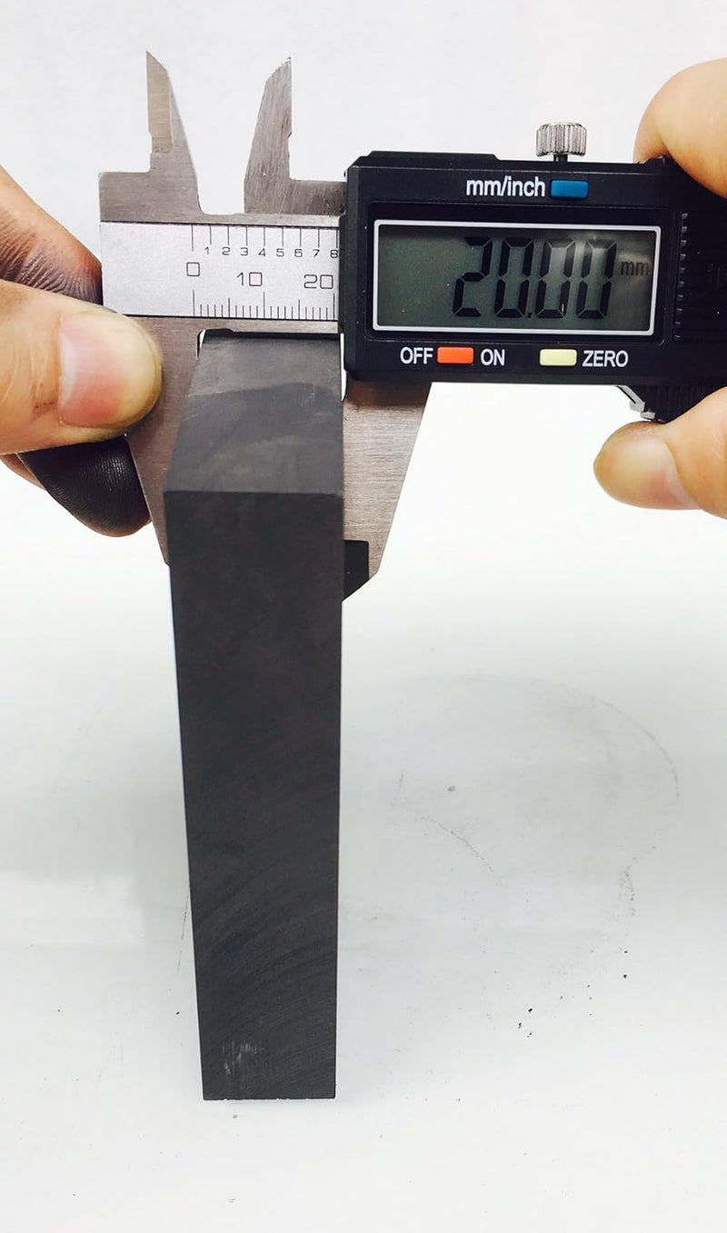 OTOOLWORLD 99.9% Purity Graphite Ingot Block EDM Graphite Plate Milling Surface (100MMx100MMx20MM) - Image 3